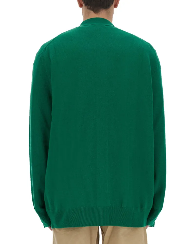 Comme des Garçons Wool Cardigan — Green Green