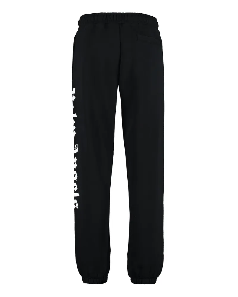 Palm Angels Men's Black Cotton Jersey Sweatpants Track Pants Black