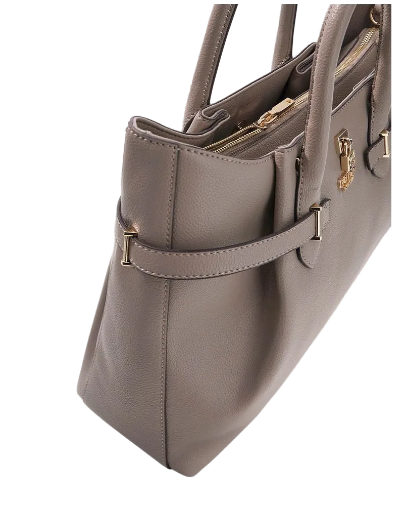 Guess Women's Satchel Bag Dark Taupe Polyurethane - Satchel-Bags Gray