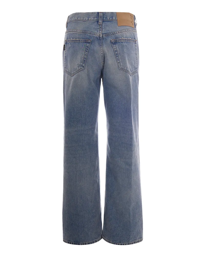 Haikure Women's Jeans Winny Broken Celestial Blue Orco - Psrco Blue