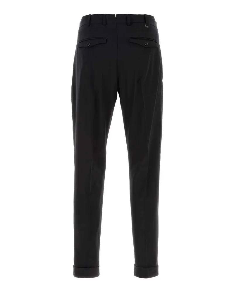 PT TORINO Men's Black Stretch Wool Pant 0990 Pantaloni Trousers Black