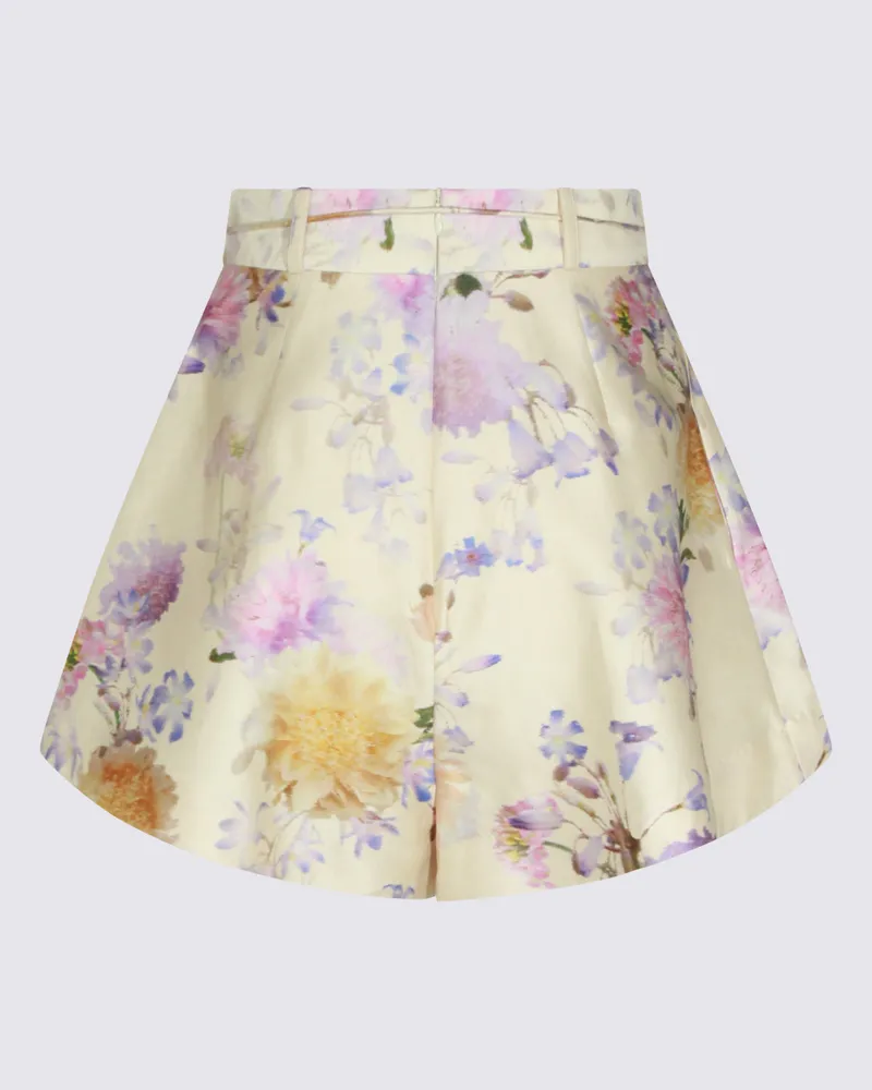 Zimmermann Women's Shorts Cream Dahlia _vi Beige