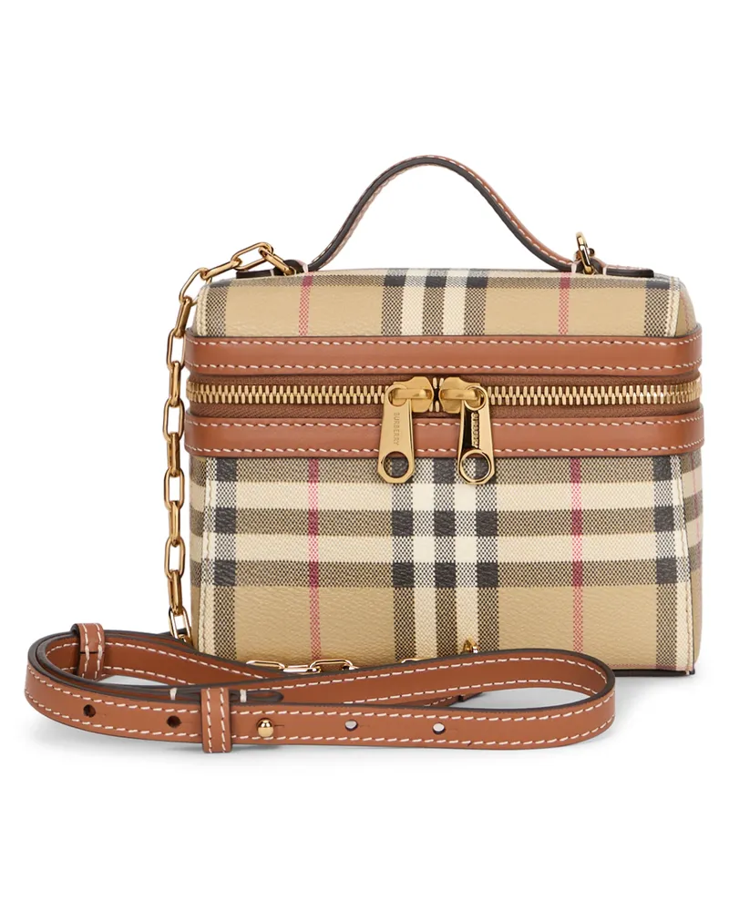 Burberry Women's Mini Vanity Bag Archive Beige Polyurethane Handbags Hand Beige