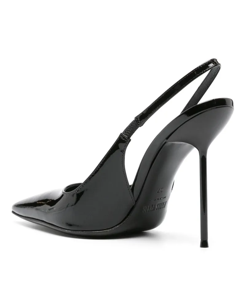 Paris Texas Lidia Slingback Pump — Black Black