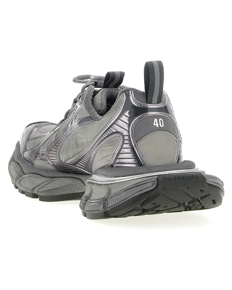 Balenciaga Men's Gray Polyester Athletic Sneakers Gray