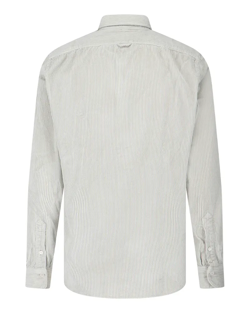 Finamore 1925 Men's Shirts Grey Cotton Gray