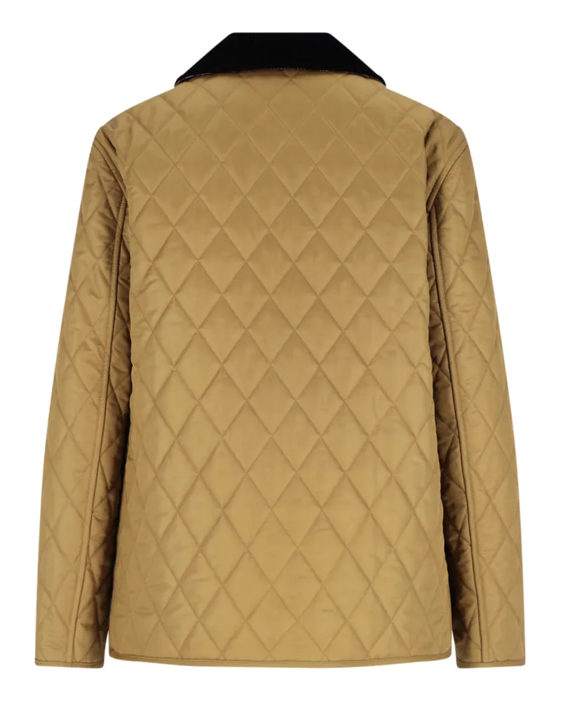 Burberry Women's Jackets Brown Polyester Beige