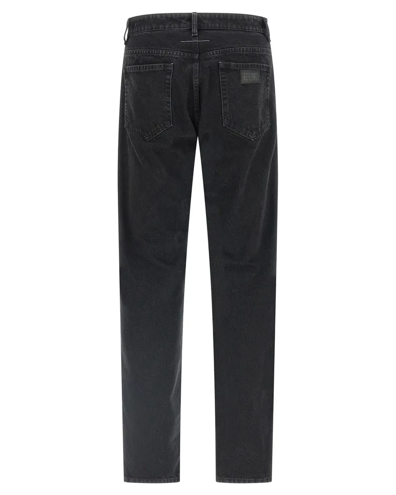 Maison Margiela Taped Denim Jeans — Black Black