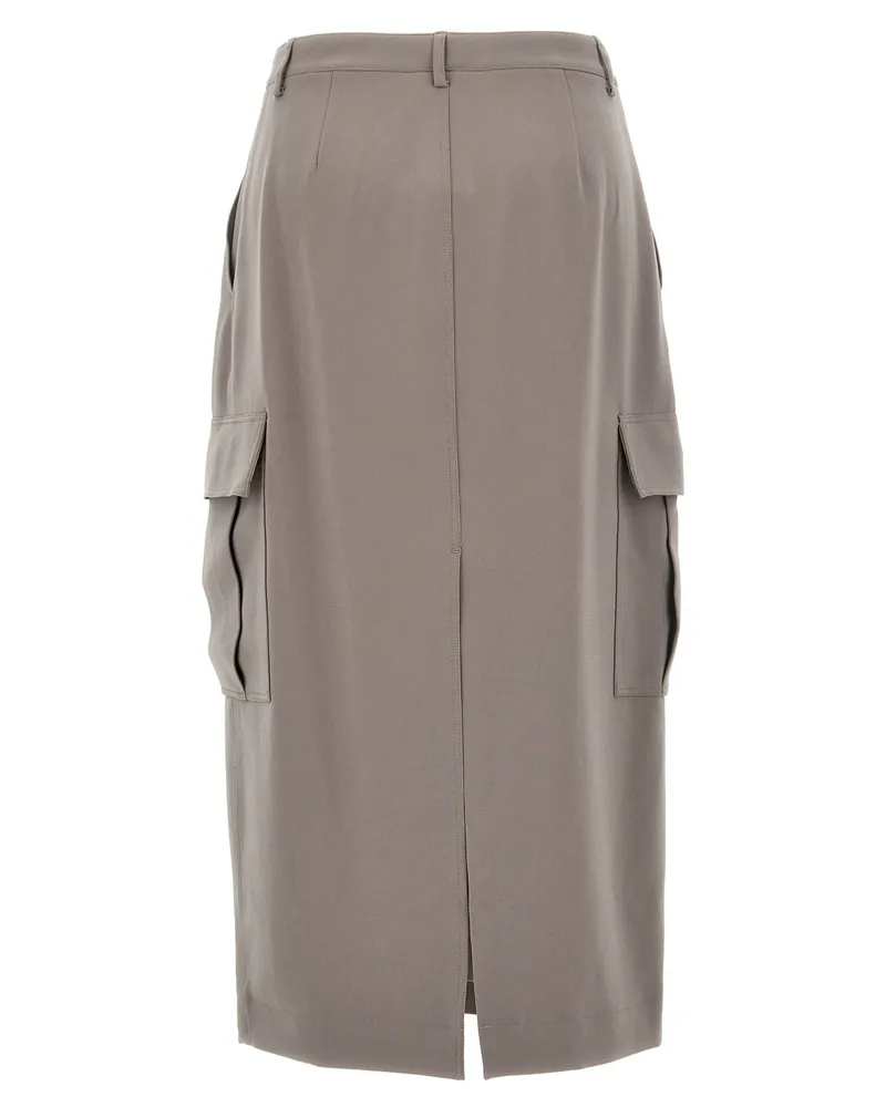 Theory Relaxed Cargo Skirt — taupe Taupe