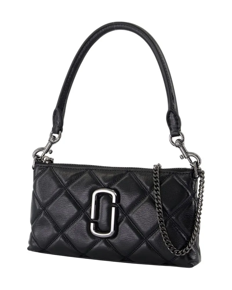 Marc Jacobs Women's Quilted Leather Shoulder Bag Black Cowhide Black