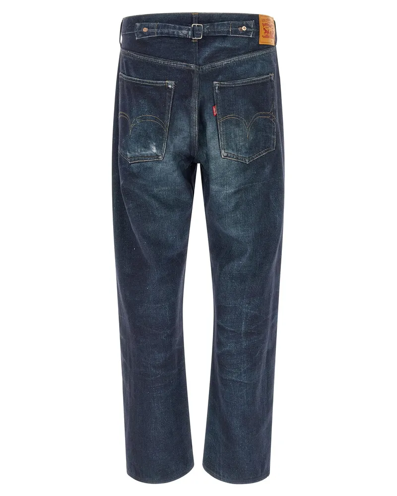 Junya Watanabe Cotton-Linen Blend Denim Jeans — Navy Navy