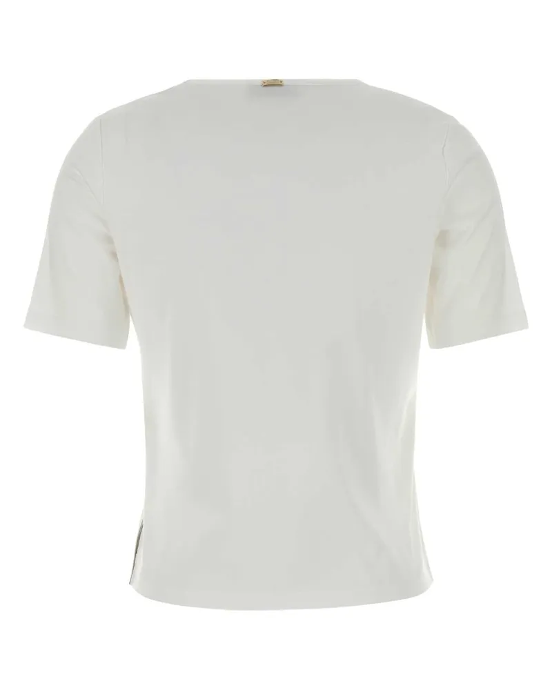 Herno Women's White Cotton T-Shirt Bianco Exterior White