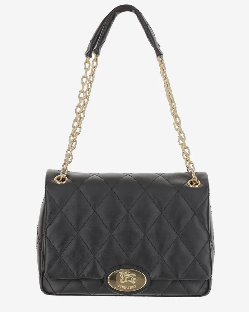 Burberry Women's Medium Strand Bag Black Shoulder Black