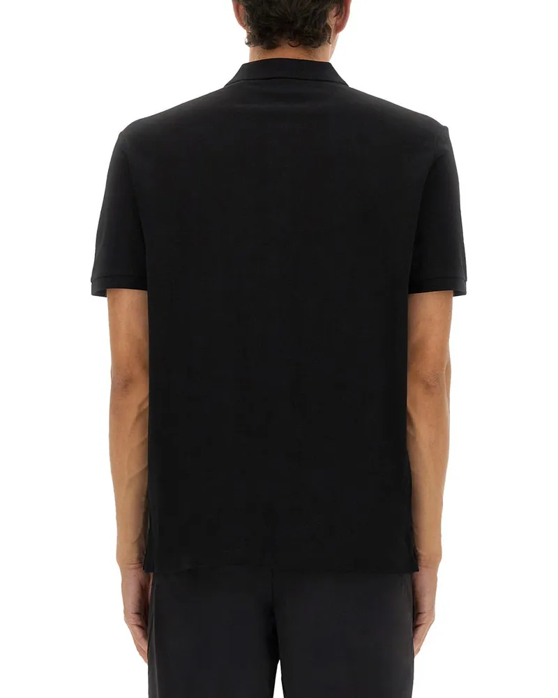 HUGO BOSS Men's Polo Shirt Donos Black Cotton T-shirts And Polos Black