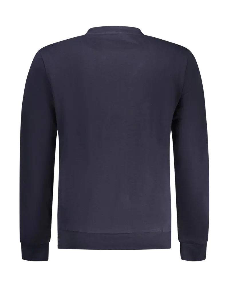 Napapijri Logo-Print Cotton Sweatshirt — Navy Navy
