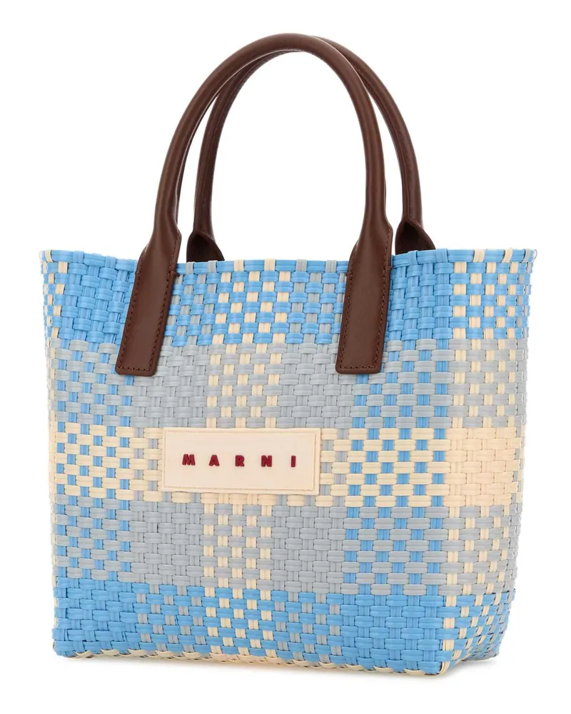 Marni Women's Check Tote Multicolor Polypropylene Multicolor
