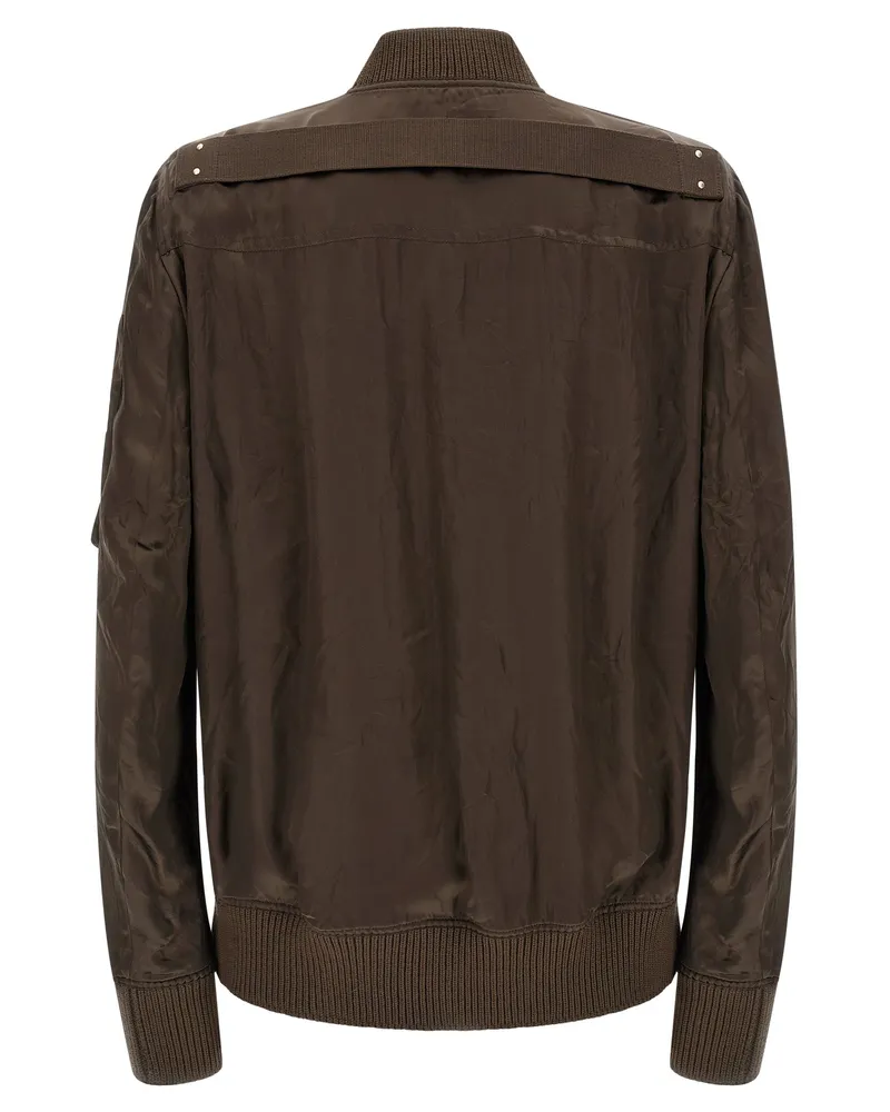 Rick Owens Men's Brown Copper Bomber Clothing Brown
