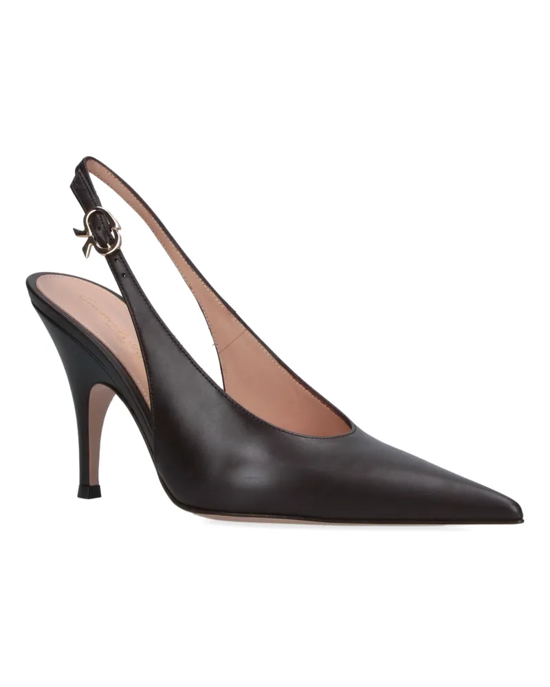 Gianvito Rossi Women's With Heel Brown Upper: Calf Leather High Shoes Brown