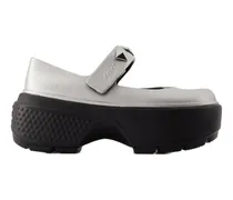 Women's Ballerina Silver Synthetic