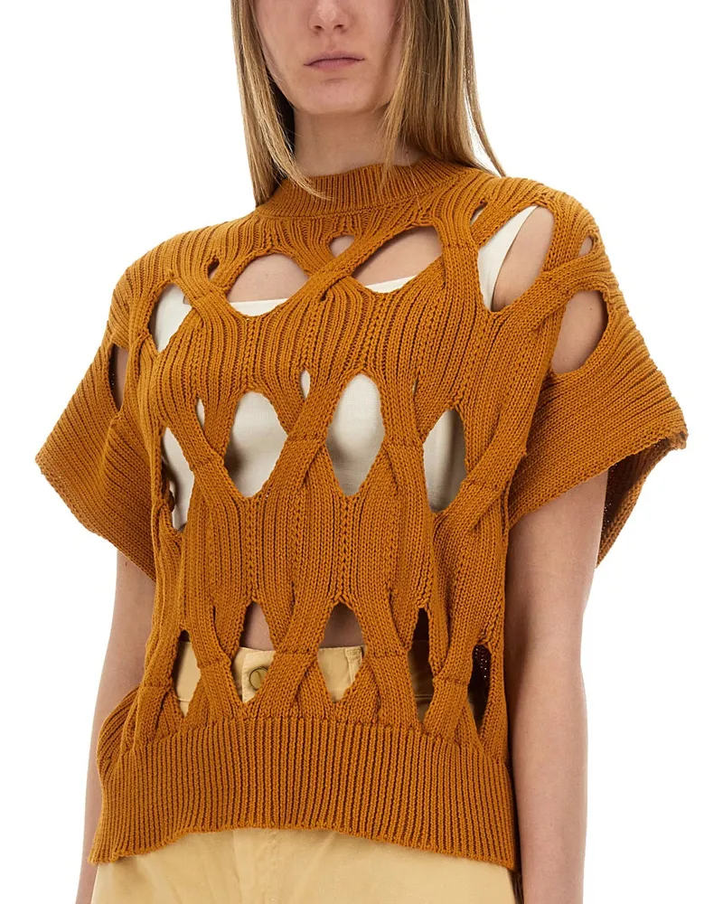 ALYSI Jersey Cotton T-Shirt — Orange Orange