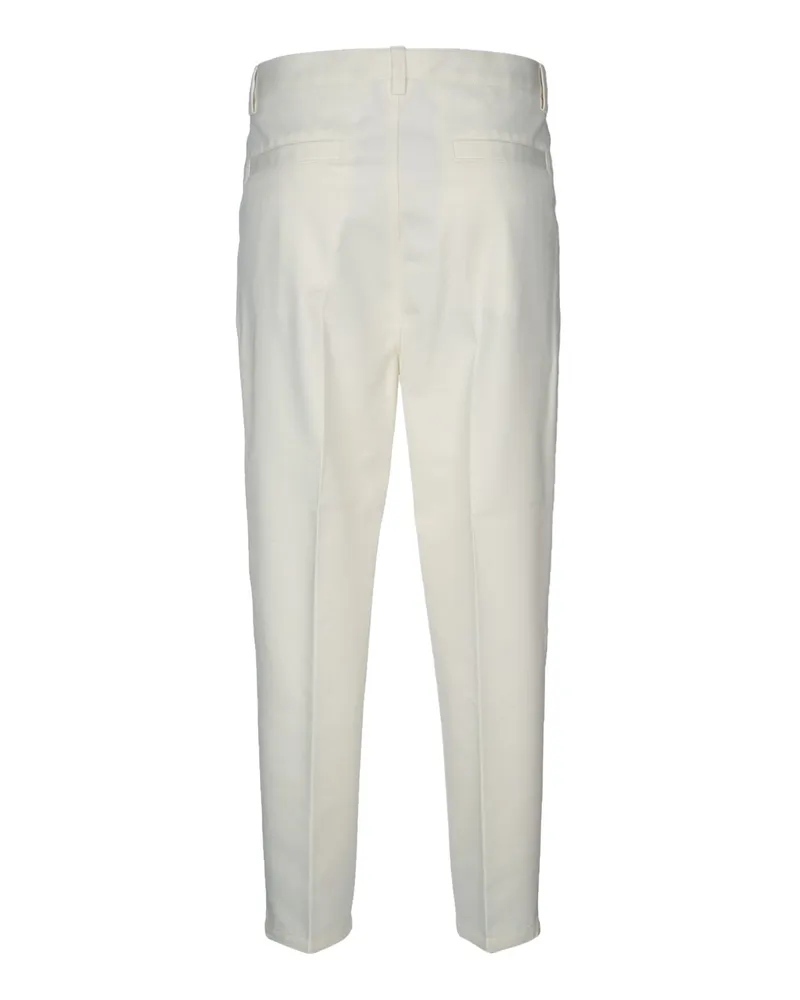 Brunello Cucinelli Me262h0660 C7182 Co Wv Pantaloni Trousers White