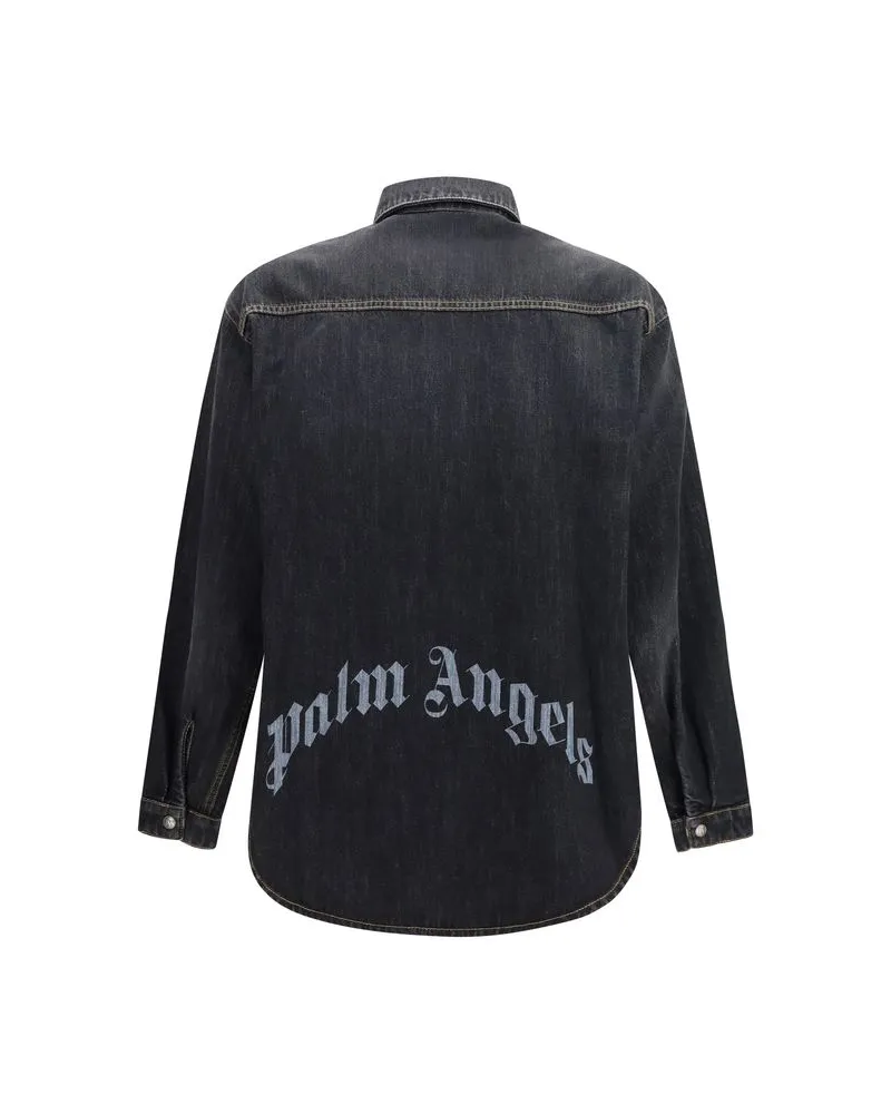 Palm Angels Denim Shirt — Blue Blue