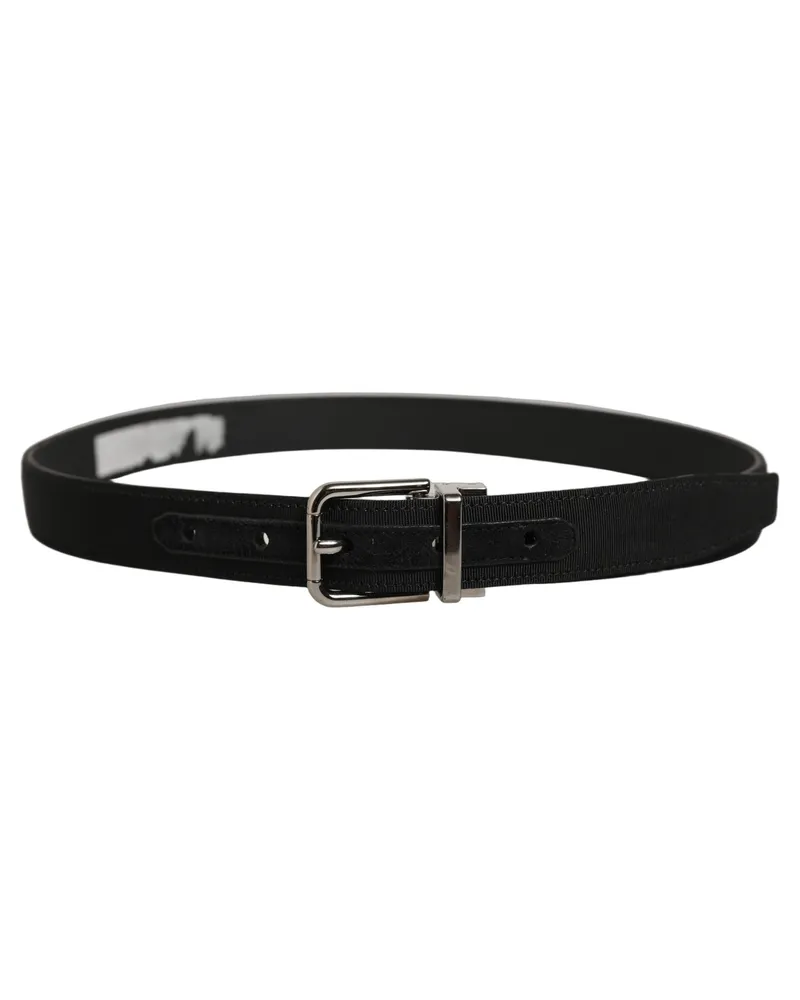 Dolce & Gabbana Leather Belt — Black Black