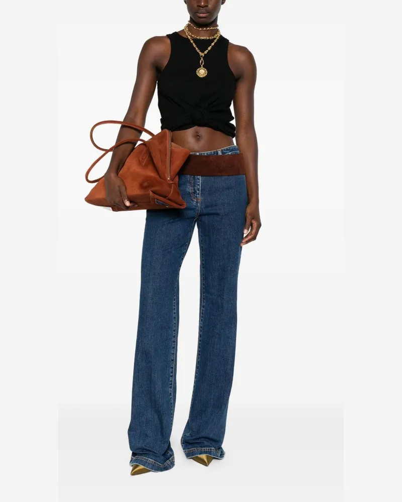 Etro Women's Jeans Straight Leg Blue Cotton Blue