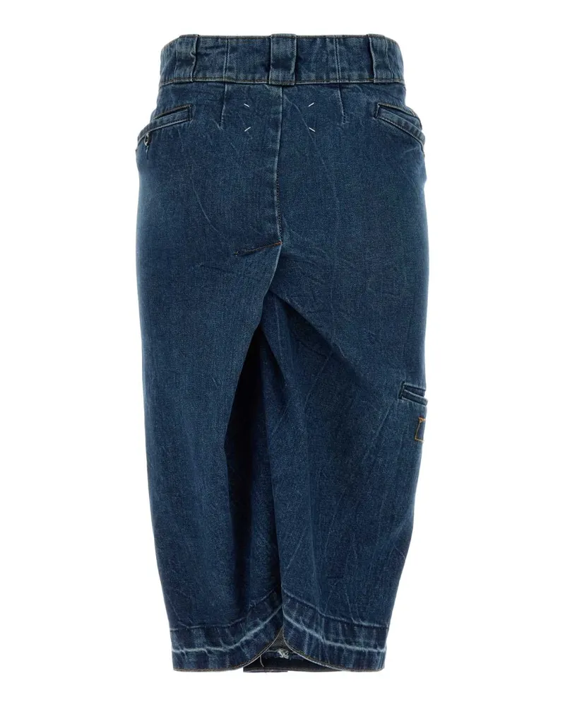Maison Margiela Women's Denim Skirt Vintagemediumblue Exterior: Cotton Gonne Blue