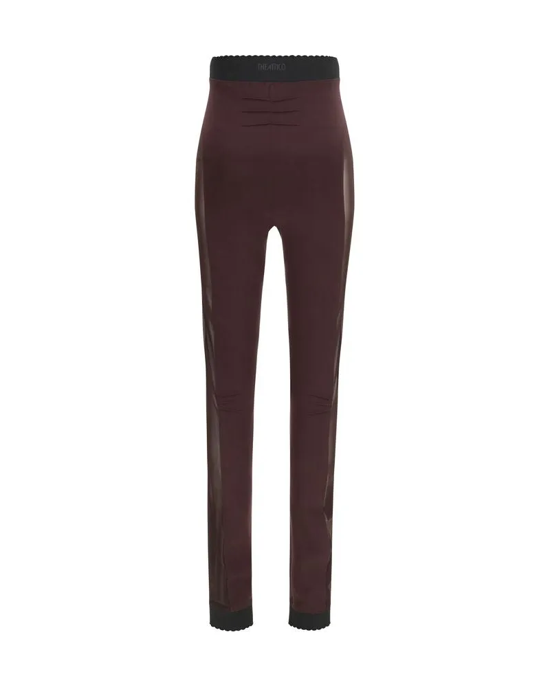 ATTICO Women's Purple Viscose Leggings Clothing Purple