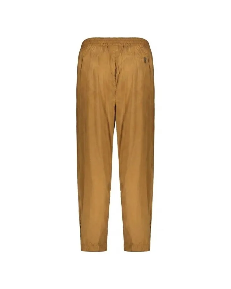 Herno Women's Brown Elastane Casual Pants Brown