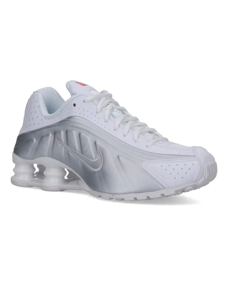 Nike Women's Shox Cushioned Sneaker White Rubber White