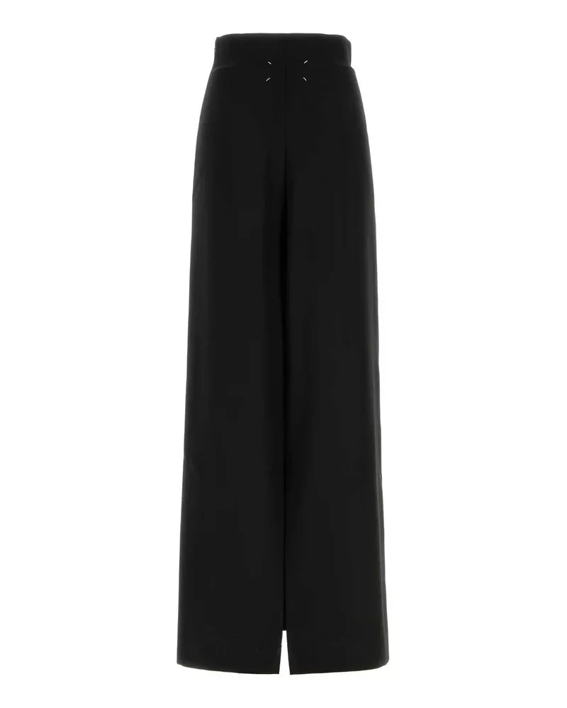 Maison Margiela Black Exterior: Viirgn Wool Pantaloni Skirt Black