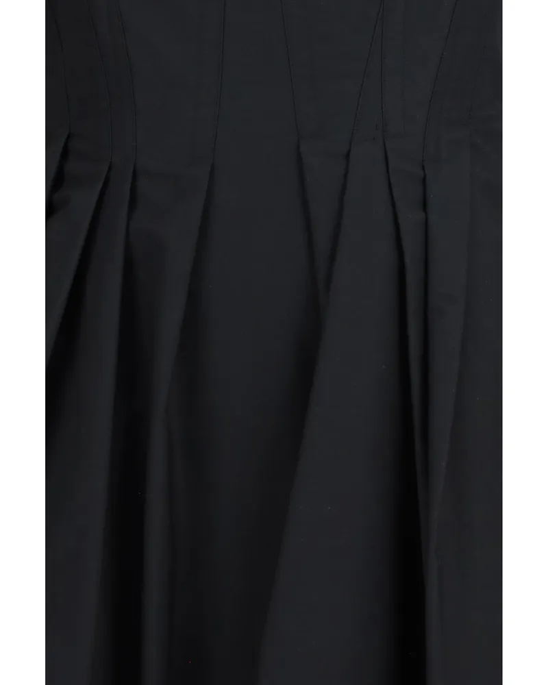 Max Mara Women's Dress Sleeveless Black Cotton Black