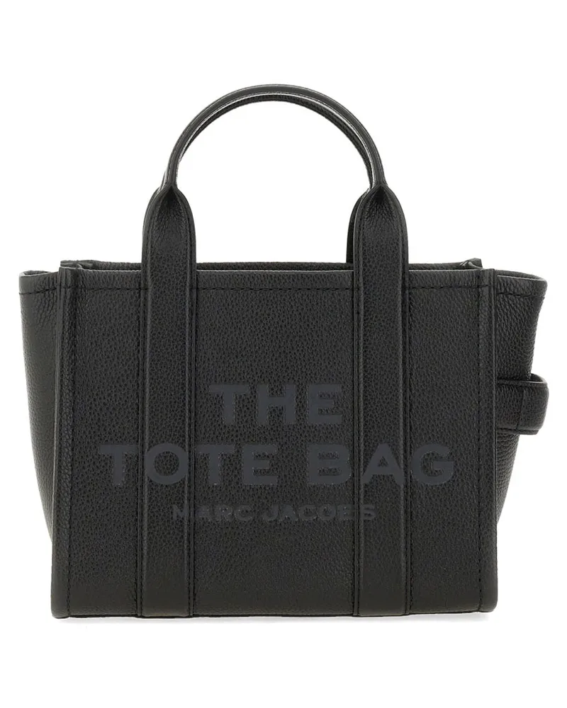 Marc Jacobs Women's Tote Bag The Black Leather Cow Handbags Hand Black