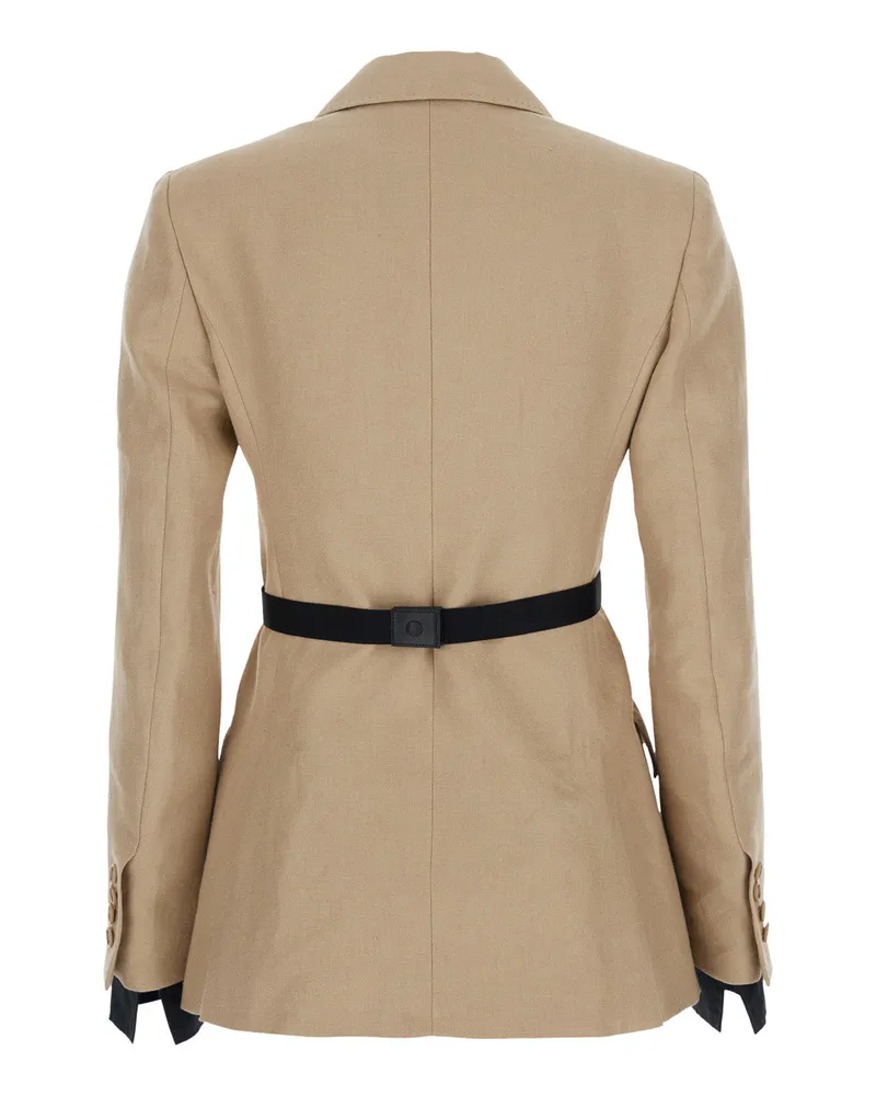 Max Mara Women's Linen Jacket Fionda Beige Blazers Beige