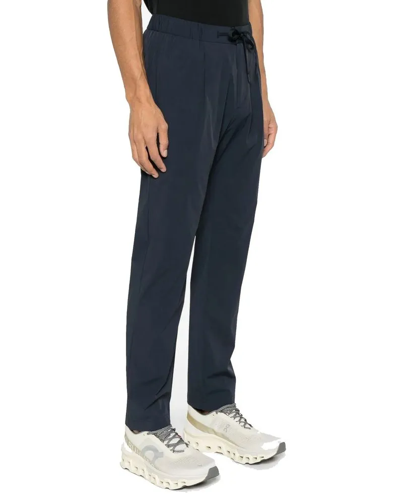 Herno Elastane Blend Trousers — Navy Navy