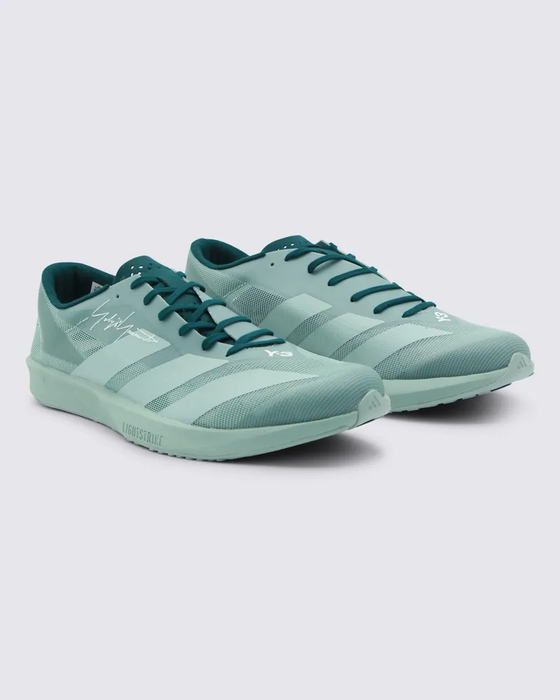 Y-3 Men's Sneakers Owhite-Wosa-Aurivy _cover Tex-El Sole El Owhite/wosa/aurivy Tex/el Green