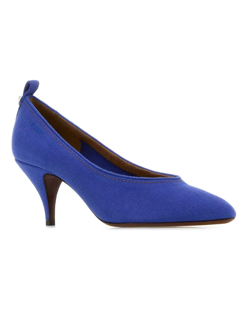 Versace Women's Denim Pumps Palegreen Scarpe Con Tacco High Heel Shoes Blue