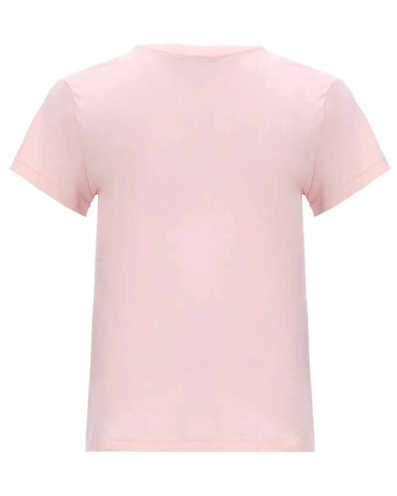 Ralph Lauren Logo-Embroidered Cotton T-Shirt — Pink Pink