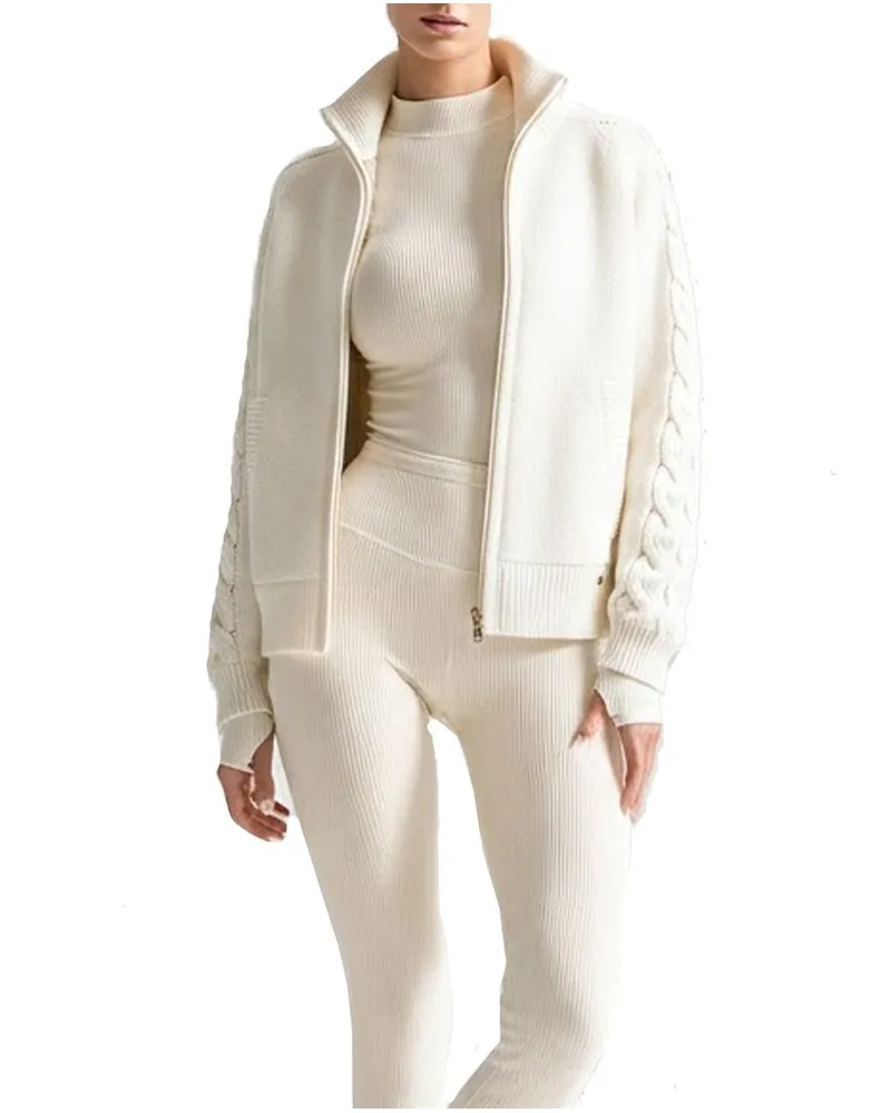Herno Women's White Cashmere Cardigan Clothing White