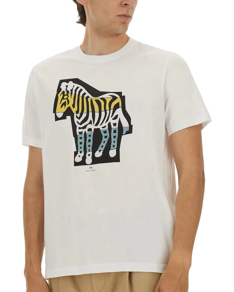 Paul Smith Organic Cotton T-Shirt — White White