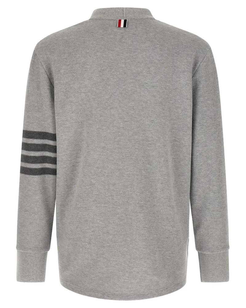 Thom Browne Men's Gray Cotton Cardigan Clothing Gray