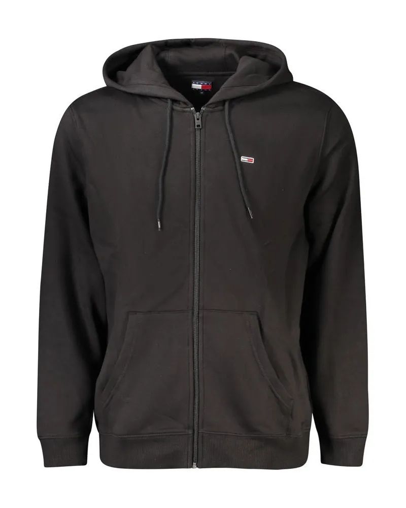 Tommy Hilfiger Cotton-Blend Zip Hoodie — Black Black