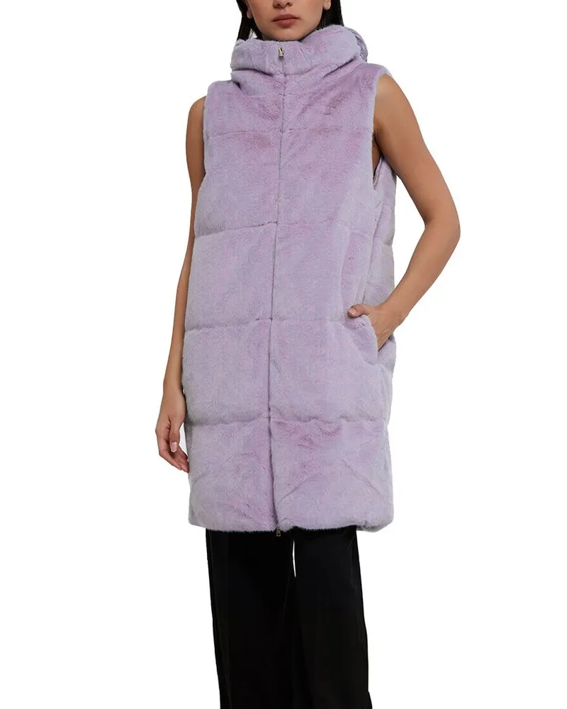 Herno Women's Purple Polyamide Coat Clothing Purple