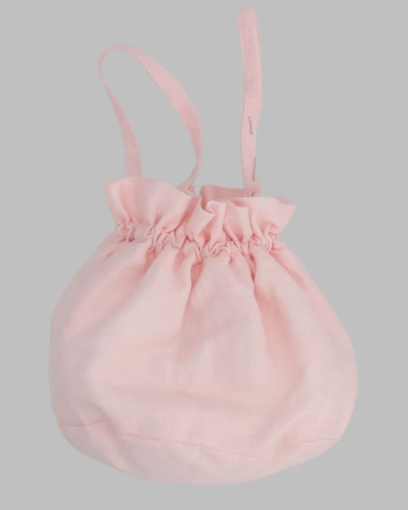 Il Gufo Linen Clutch — Pink Pink