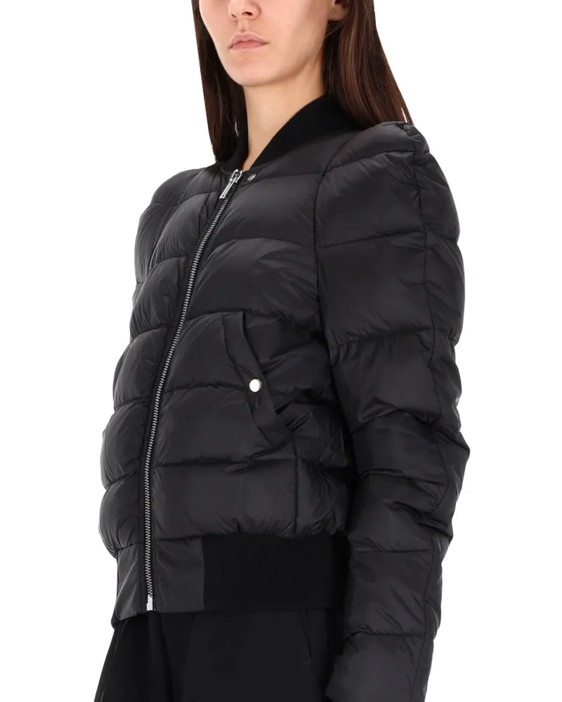 Rick Owens Nylon Down Jacket — Black Black
