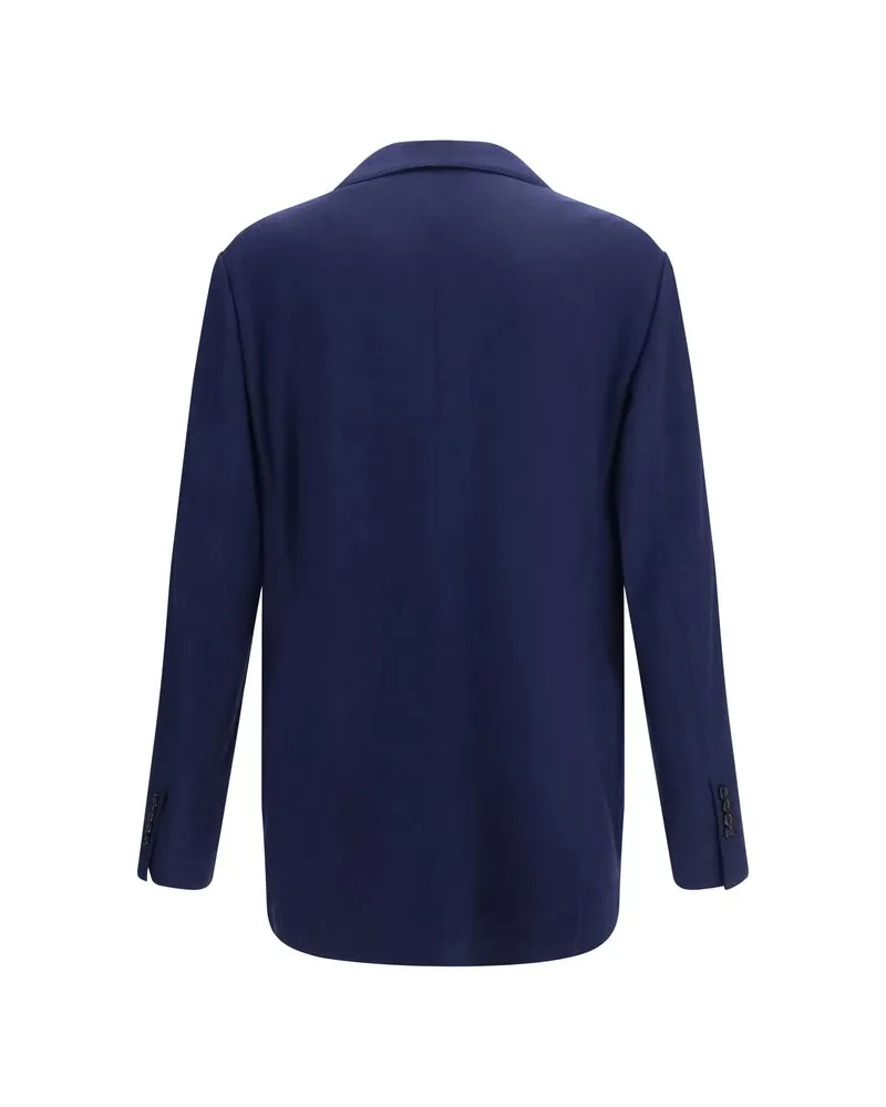 Brunello Cucinelli Cashmere Blazer — Navy Blue