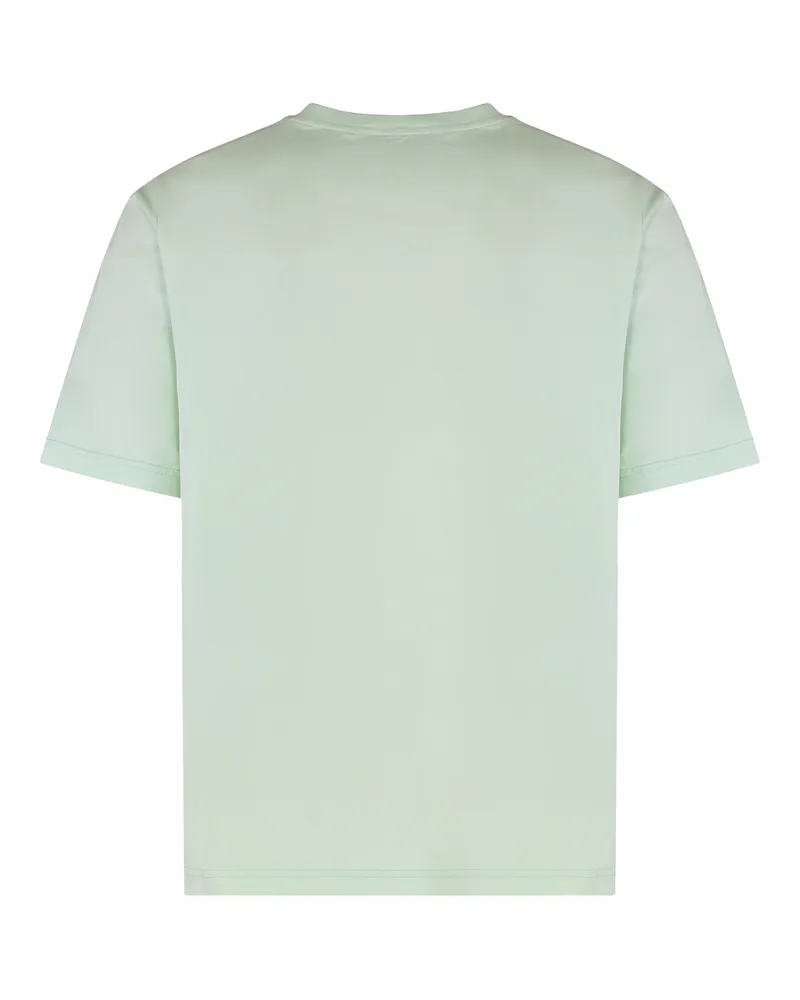 Palm Angels Logo-Embroidered T-Shirt — Green Green