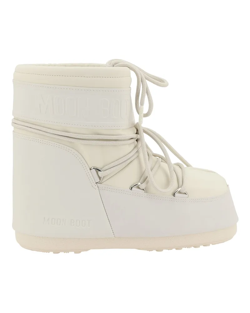 Moon Boot Women's Icon Low Rubber Boots Cream Sole Beige